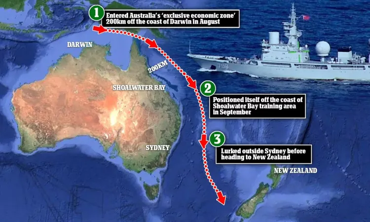 Chinese Spy Ship Brazenly Creeps Near Australia’s West Coast