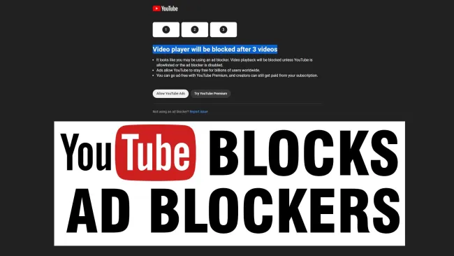 video player will be blocked after 3 videos