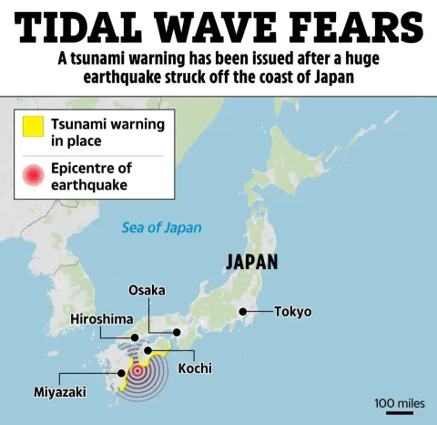 Earthquake Japan tsunami warning