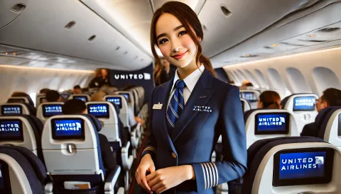 United Airlines Flight Attendant 