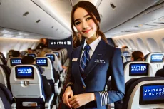 United Airlines Flight Attendant 